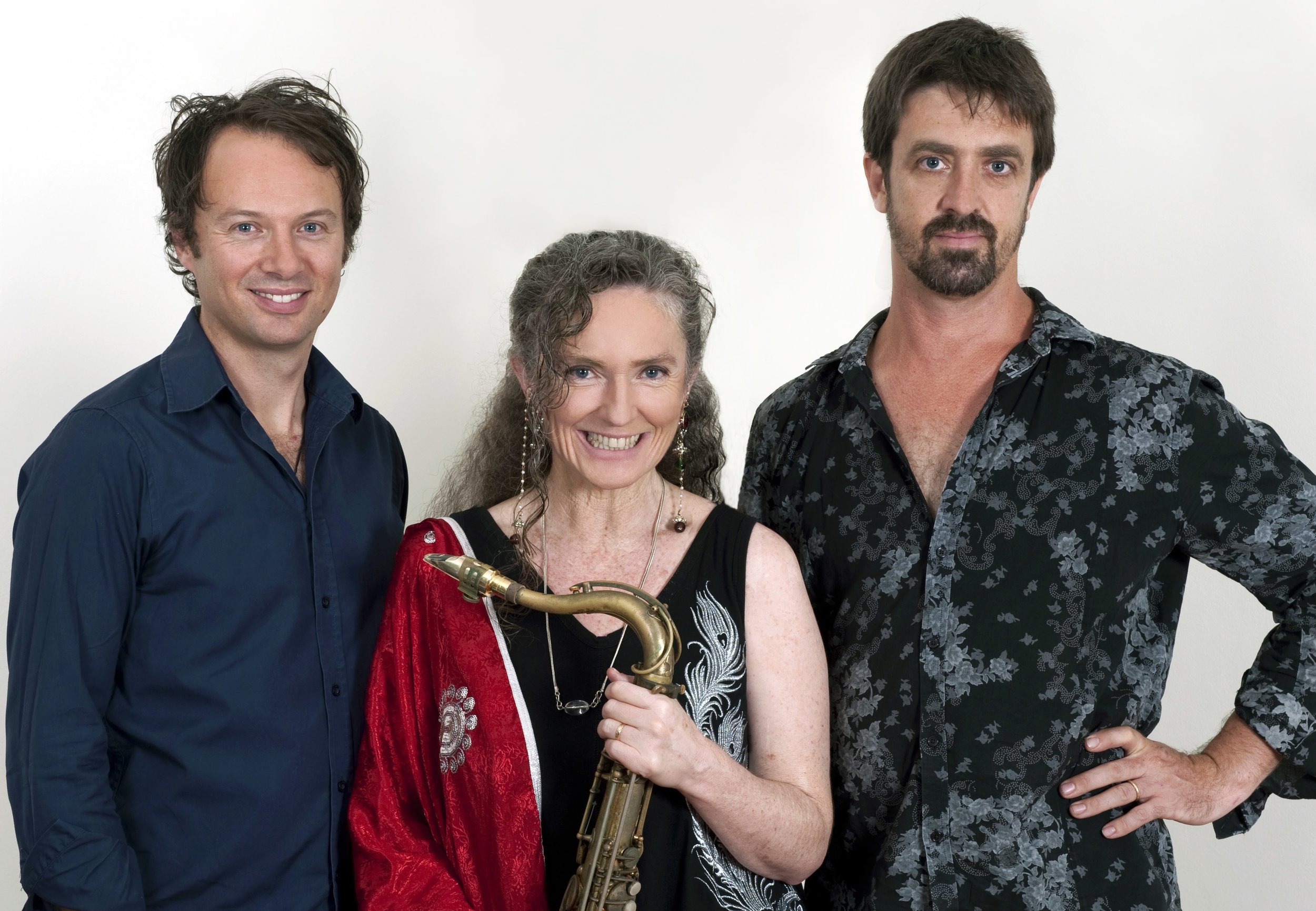 Sandy Evans Trio | Brett Hirst, Sandy Evans, Toby Hall | Image by Karen Steains